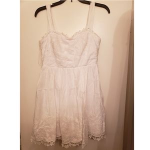 Junior's White Dress